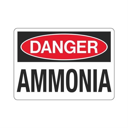 Danger Ammonia Sign